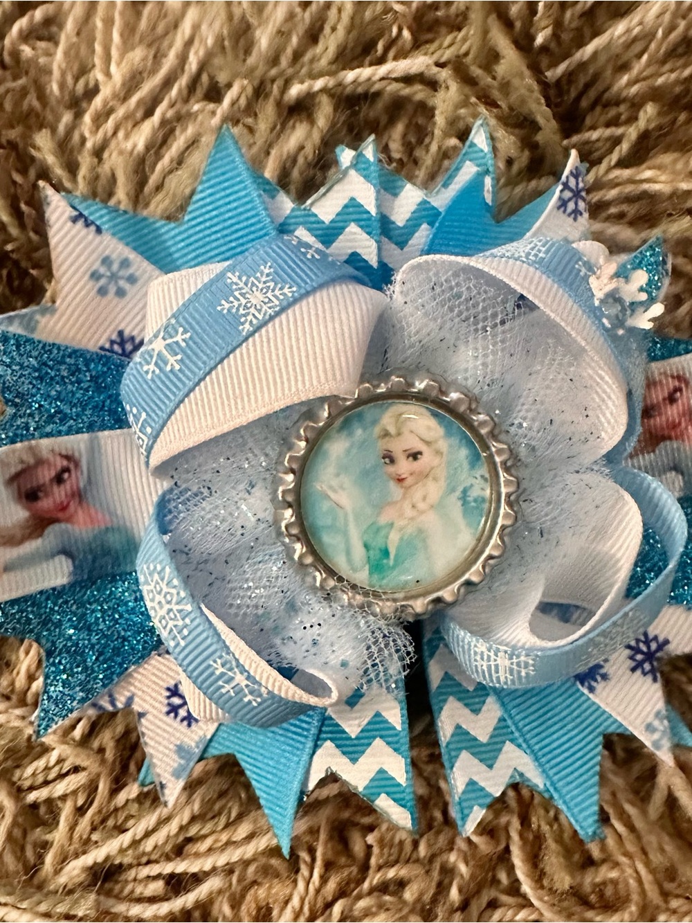 New Handmade 3 Ribbon Hair Bows - Multi Color Set - Picture 3 of 5